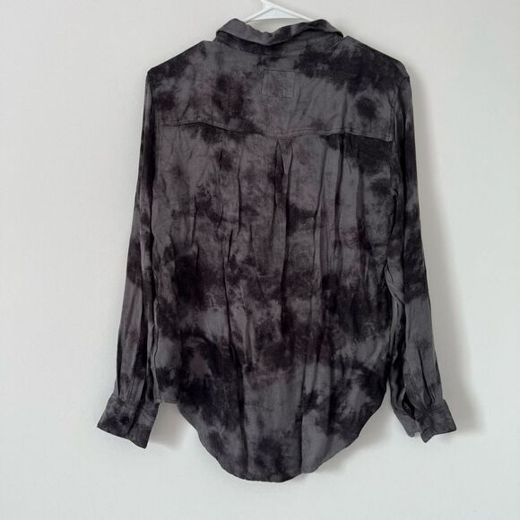Rails Hunter - Charcoal Tie Dye Button Down - Picture 5 of 5